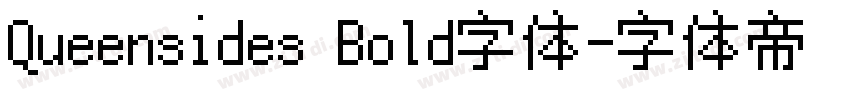 Queensides Bold字体字体转换